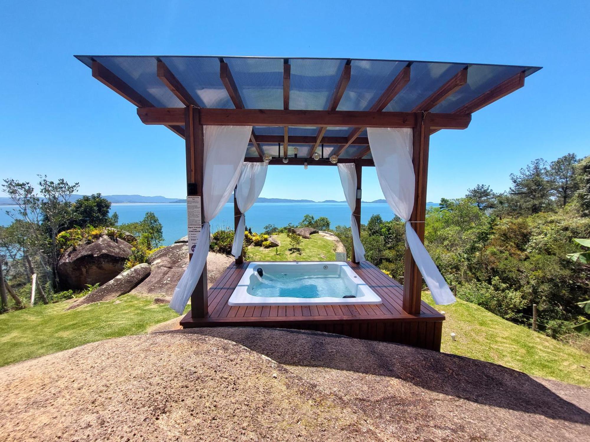 Casa Mirante Do Sol-Vista Exuberante Com Spa โกเวร์นาดอร์ เซลโซ รามอส ภายนอก รูปภาพ